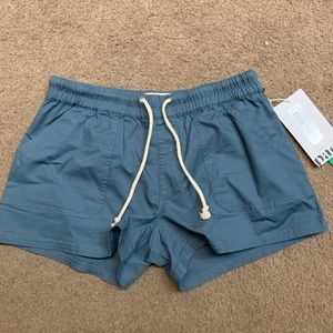 Women’s Slate Blue Woven Short